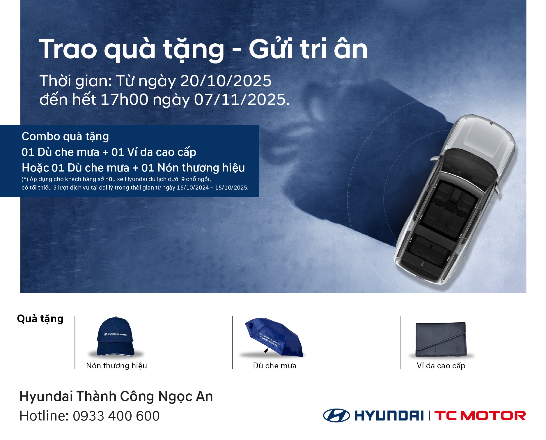 TRAO QUÀ TẶNG - GỬI TRI ÂN CÙNG HYUNDAI NGỌC AN